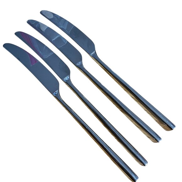 Lenox Other - 4 Lenox Malmo Dinner Knife 9" Kate Spade stainless smooth minimalist retro reviv